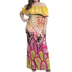 NAIDOC Week 2026 Indigenous Personalized Off Shoulder Maxi Dress