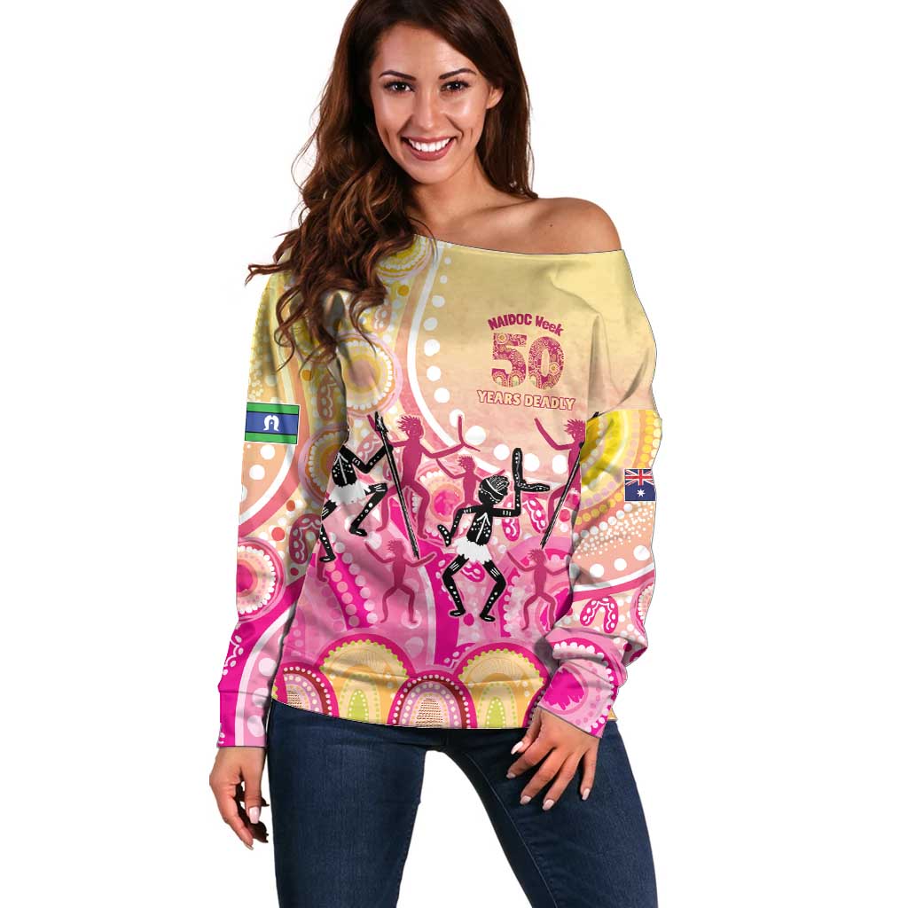 NAIDOC Week 2026 Indigenous Personalized Off Shoulder Sweater