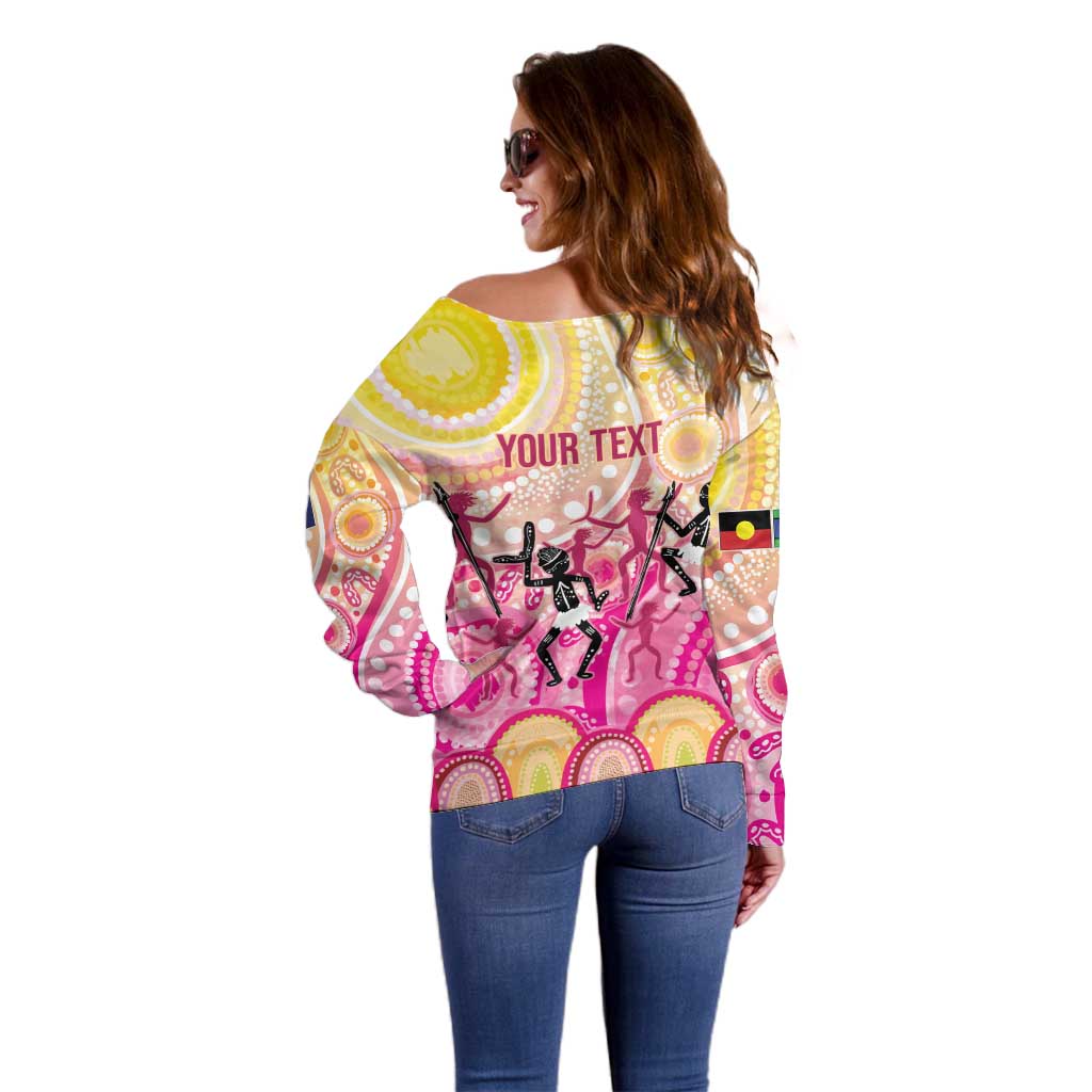 NAIDOC Week 2026 Indigenous Personalized Off Shoulder Sweater