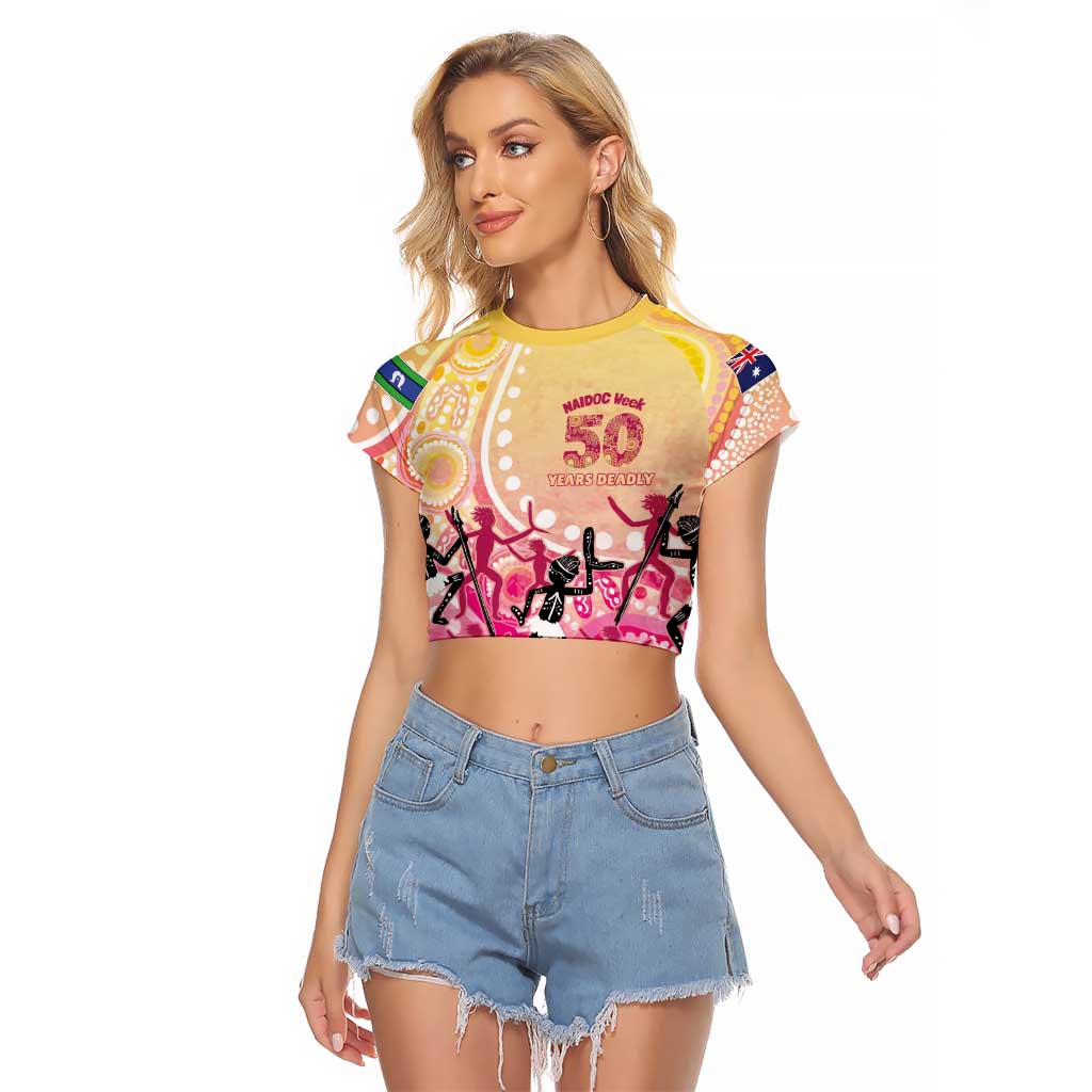 NAIDOC Week 2026 Indigenous Personalized Raglan Cropped T Shirt