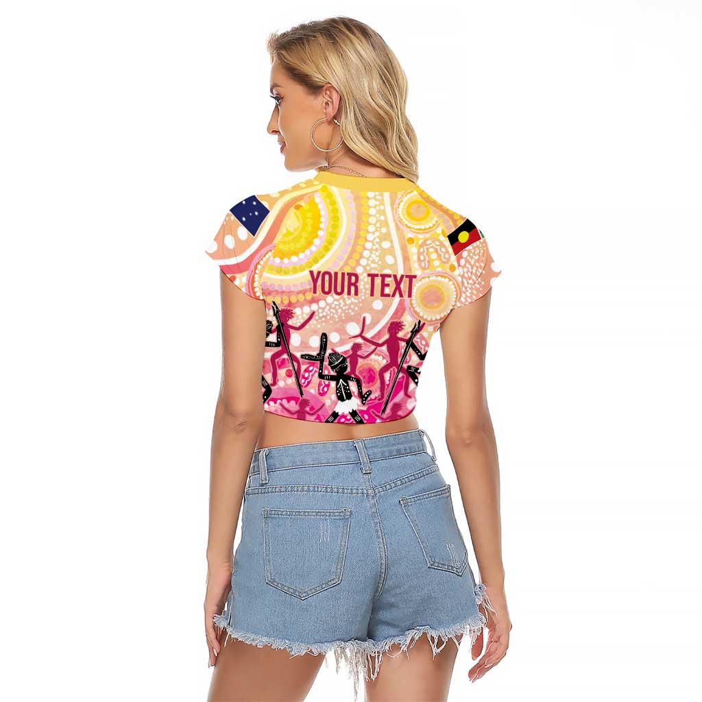 NAIDOC Week 2026 Indigenous Personalized Raglan Cropped T Shirt