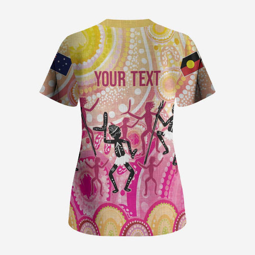 NAIDOC Week 2026 Indigenous Personalized Scrub Top