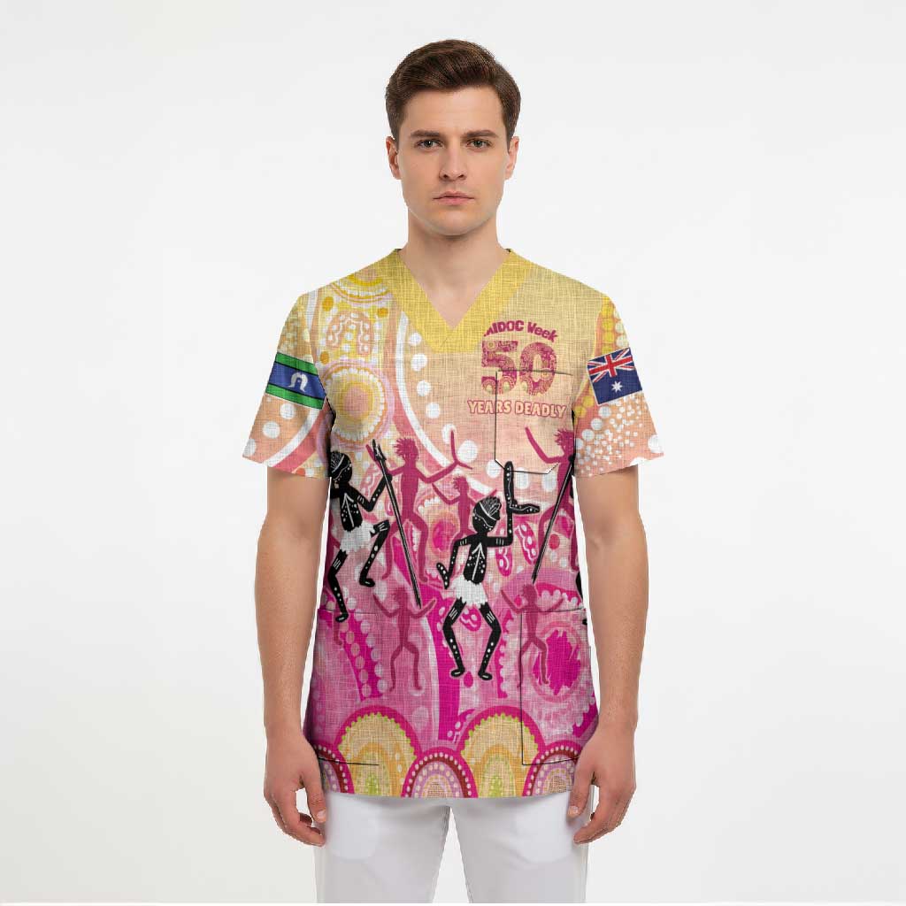 NAIDOC Week 2026 Indigenous Personalized Scrub Top