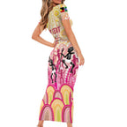 NAIDOC Week 2026 Indigenous Personalized Short Sleeve Bodycon Dress
