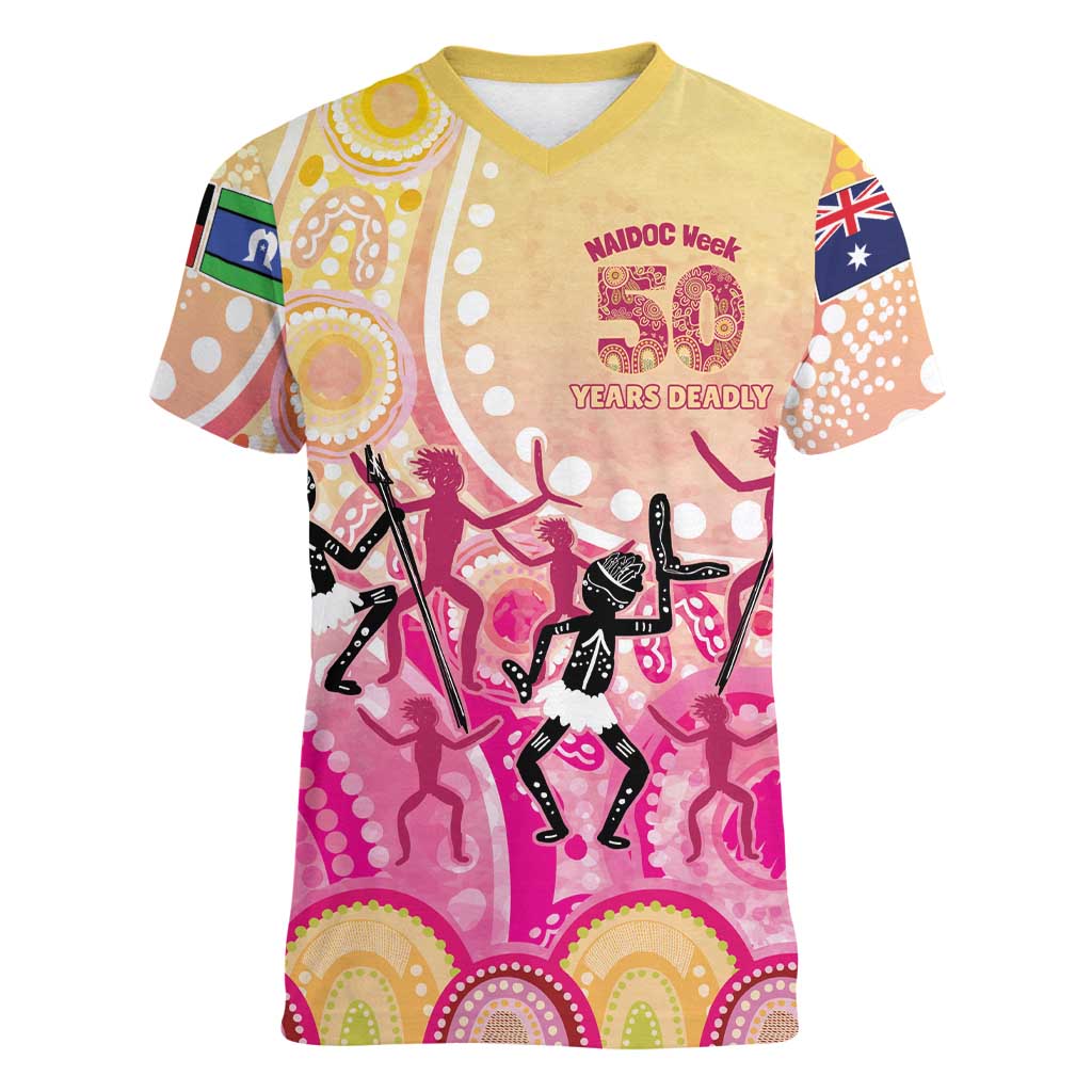 NAIDOC Week 2026 Indigenous Personalized Women V-Neck T-Shirt