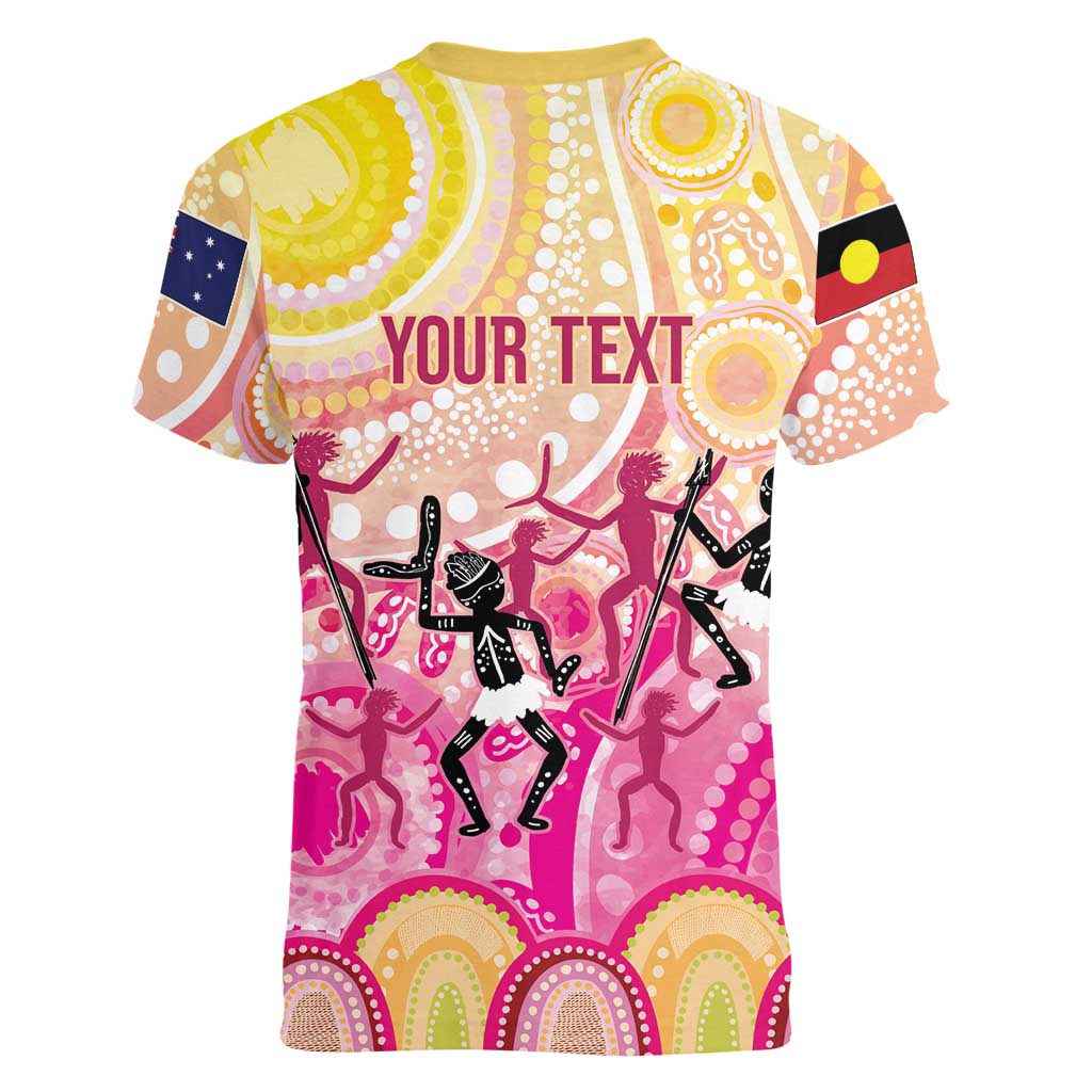 NAIDOC Week 2026 Indigenous Personalized Women V-Neck T-Shirt