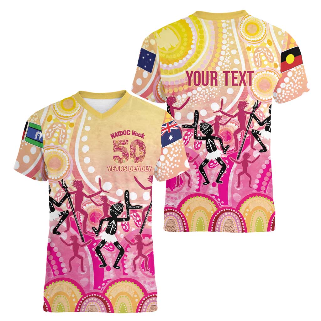 NAIDOC Week 2026 Indigenous Personalized Women V-Neck T-Shirt