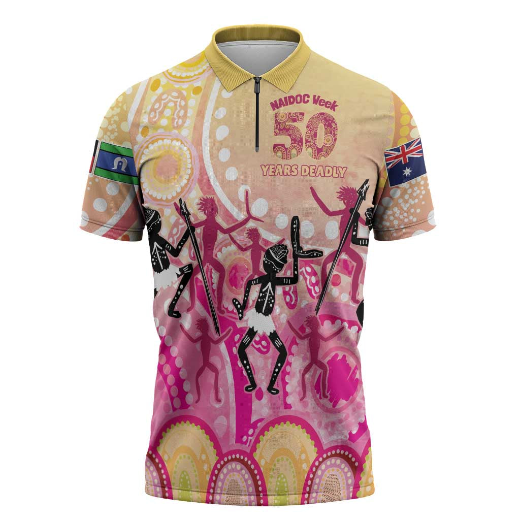 NAIDOC Week 2026 Indigenous Personalized Zipper Polo Shirt