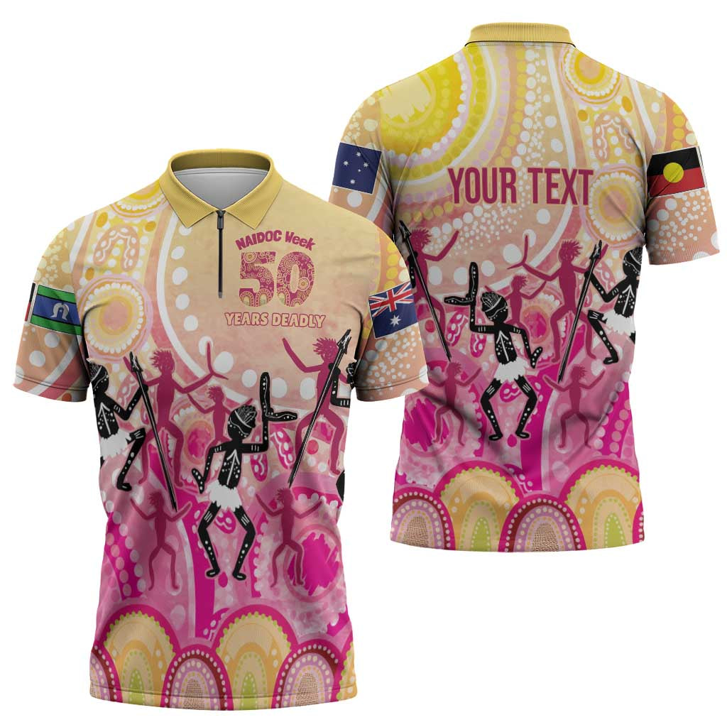 NAIDOC Week 2026 Indigenous Personalized Zipper Polo Shirt