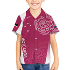 Personalised New Zealand Rugby Hawaiian Shirt Aotearoa Champions - Pink Version