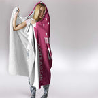 Personalised New Zealand Rugby Hooded Blanket Aotearoa Champions - Pink Version