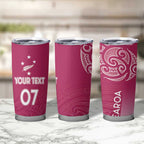 Personalised New Zealand Rugby Tumbler Cup Aotearoa Champions - Pink Version