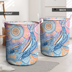 Aussie NAIDOC Week Pastel Laundry Basket Dreaming Whales