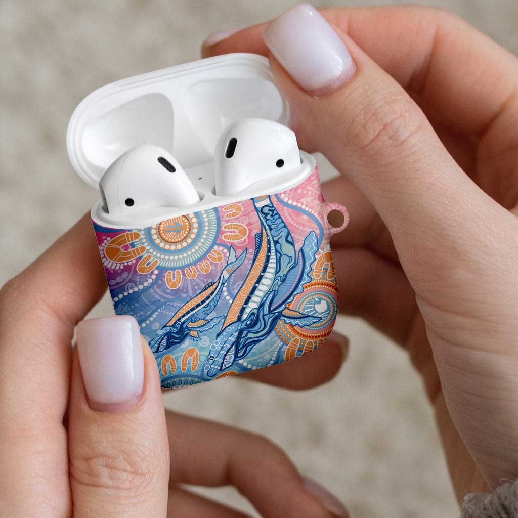 Aussie NAIDOC Week Pastel AirPods Case Dreaming Whales