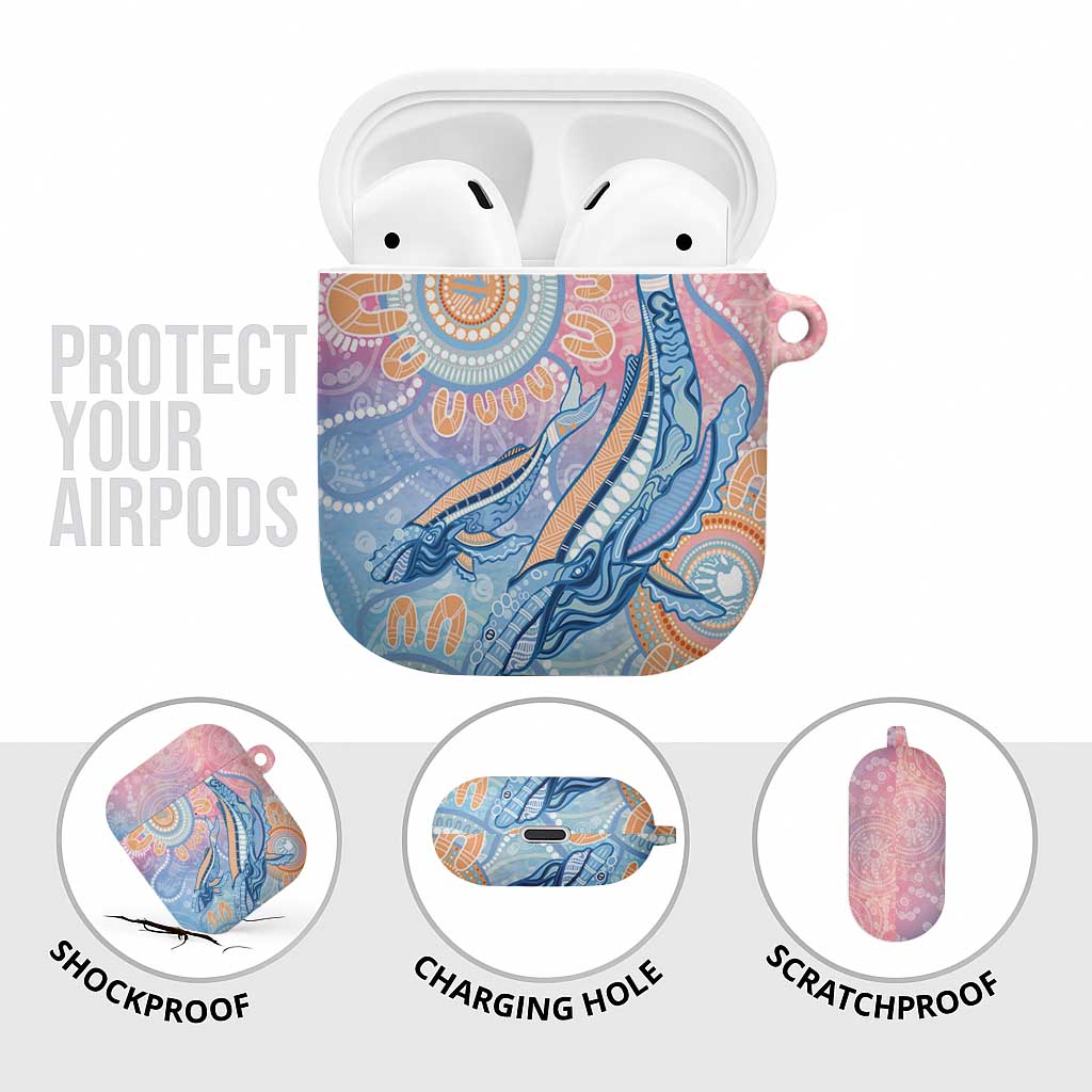 Aussie NAIDOC Week Pastel AirPods Case Dreaming Whales