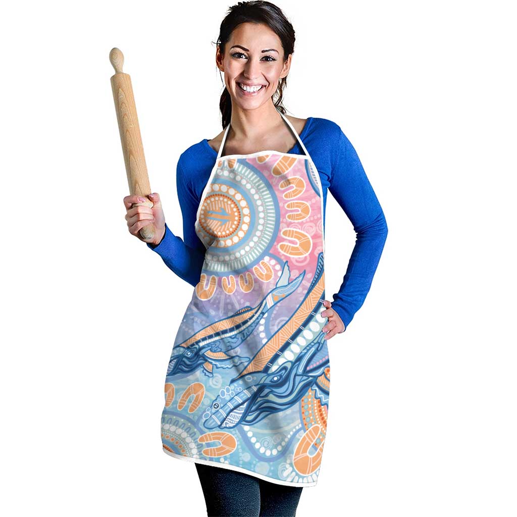 Aussie NAIDOC Week Pastel Apron Dreaming Whales