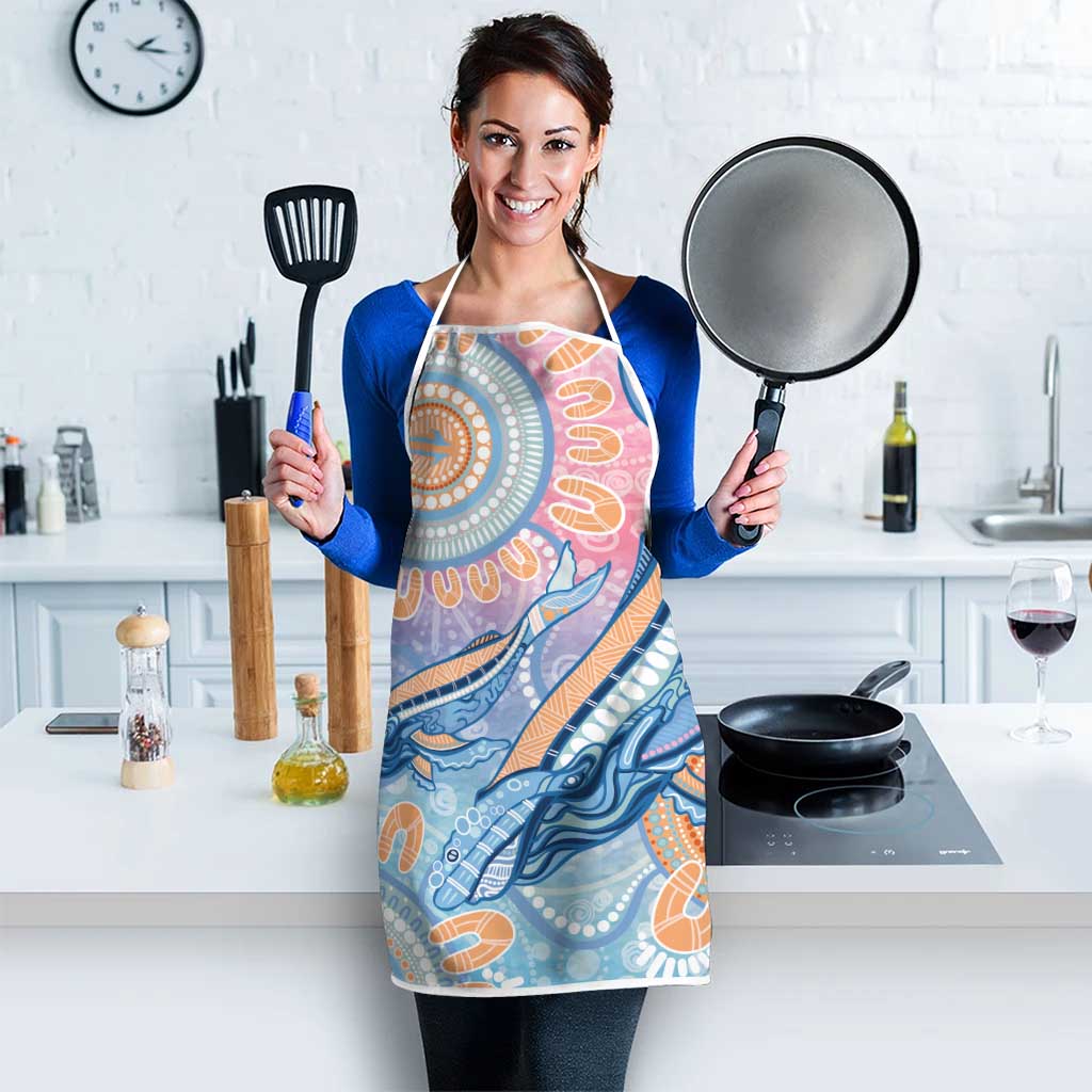 Aussie NAIDOC Week Pastel Apron Dreaming Whales