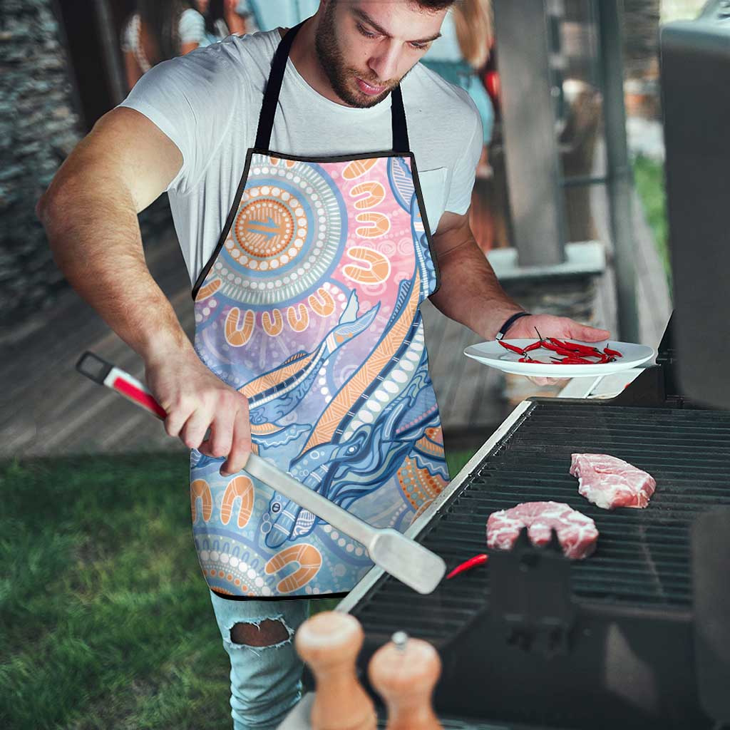 Aussie NAIDOC Week Pastel Apron Dreaming Whales