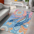 Aussie NAIDOC Week Pastel Area Rug Dreaming Whales