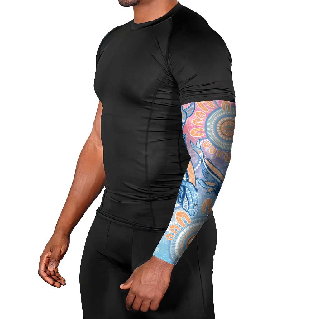 Aussie NAIDOC Week Pastel Arm Sleeves Dreaming Whales