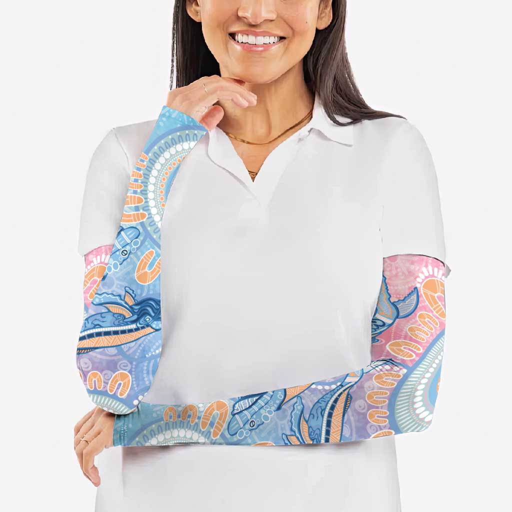 Aussie NAIDOC Week Pastel Arm Sleeves Dreaming Whales
