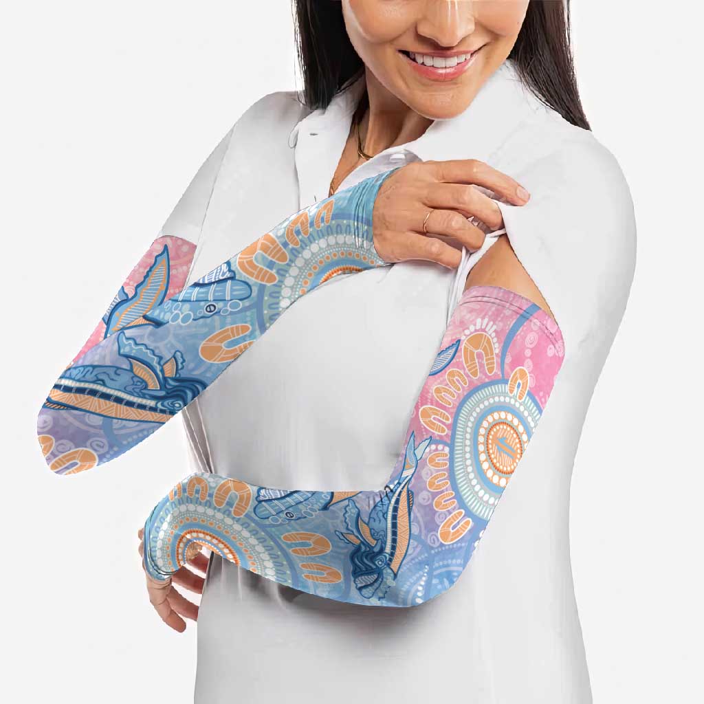 Aussie NAIDOC Week Pastel Arm Sleeves Dreaming Whales