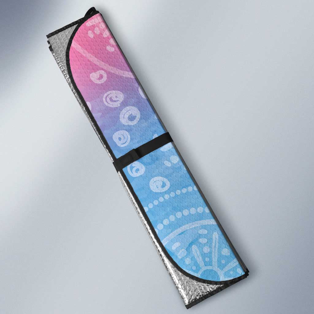 Aussie NAIDOC Week Pastel Auto Sun Shade Dreaming Whales
