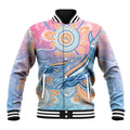 Aussie NAIDOC Week Pastel Baseball Jacket Dreaming Whales