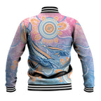 Aussie NAIDOC Week Pastel Baseball Jacket Dreaming Whales