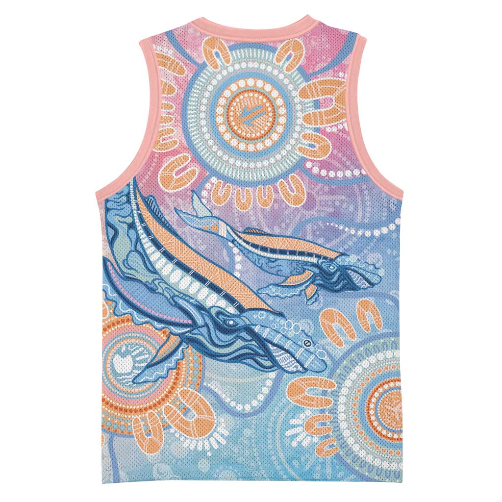 Aussie NAIDOC Week Pastel Basketball Jersey Dreaming Whales