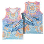 Aussie NAIDOC Week Pastel Basketball Jersey Dreaming Whales
