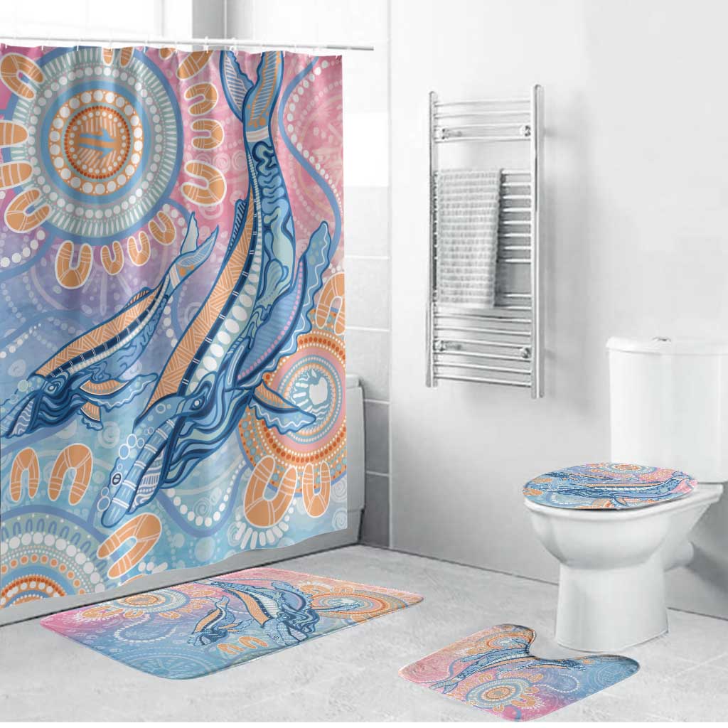 Aussie NAIDOC Week Pastel Bathroom Set Dreaming Whales