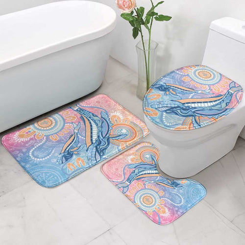 Aussie NAIDOC Week Pastel Bathroom Set Dreaming Whales