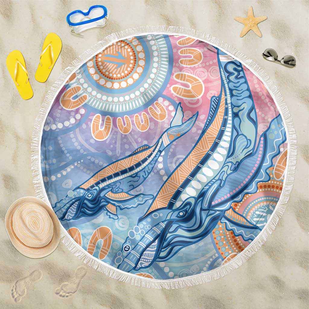 Aussie NAIDOC Week Pastel Beach Blanket Dreaming Whales