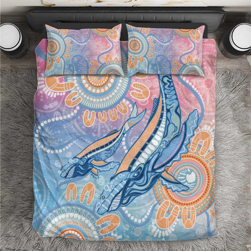 Aussie NAIDOC Week Pastel Bedding Set Dreaming Whales