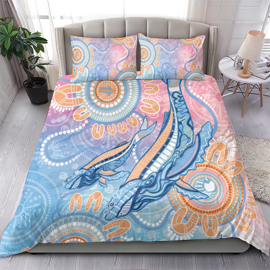 Aussie NAIDOC Week Pastel Bedding Set Dreaming Whales