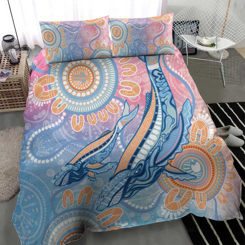 Aussie NAIDOC Week Pastel Bedding Set Dreaming Whales