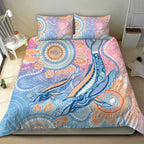 Aussie NAIDOC Week Pastel Bedding Set Dreaming Whales