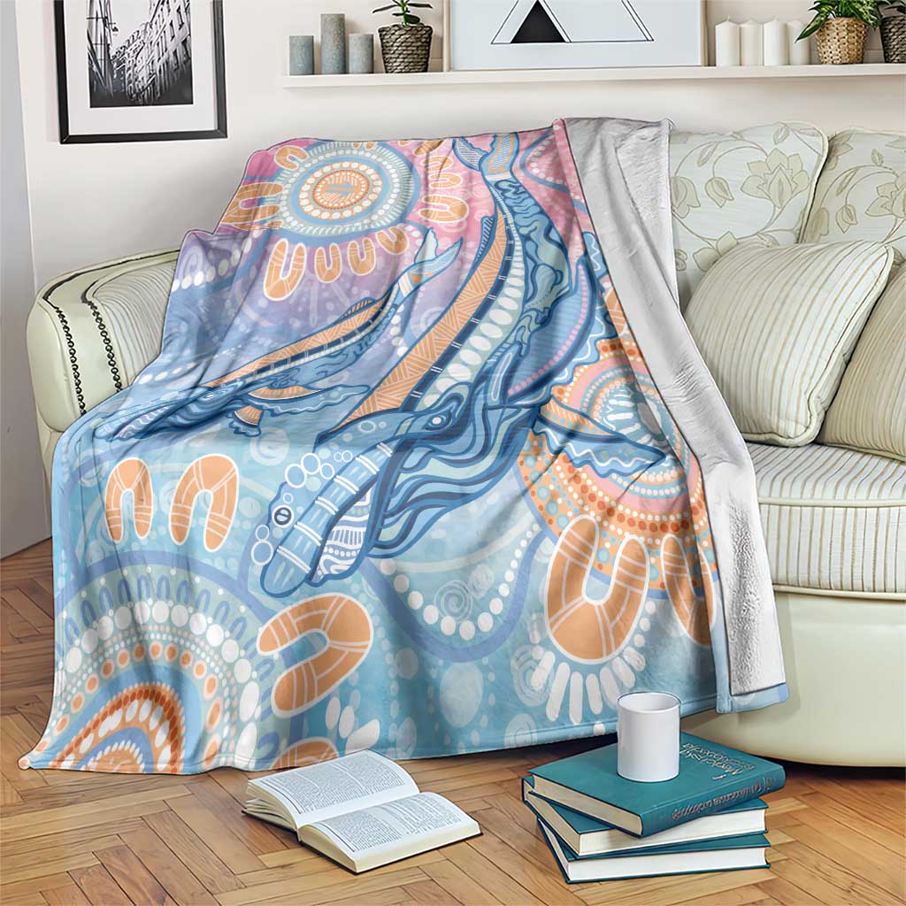 Aussie NAIDOC Week Pastel Blanket Dreaming Whales