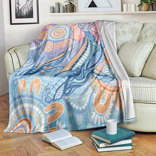 Aussie NAIDOC Week Pastel Blanket Dreaming Whales