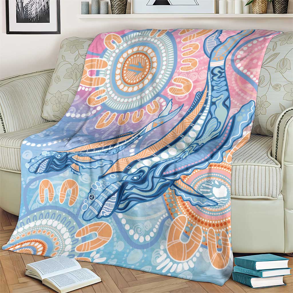 Aussie NAIDOC Week Pastel Blanket Dreaming Whales