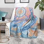 Aussie NAIDOC Week Pastel Blanket Dreaming Whales