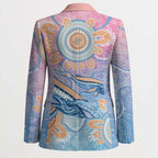Aussie NAIDOC Week Pastel Blazer Dreaming Whales