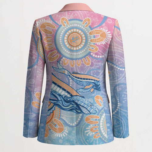 Aussie NAIDOC Week Pastel Blazer Dreaming Whales
