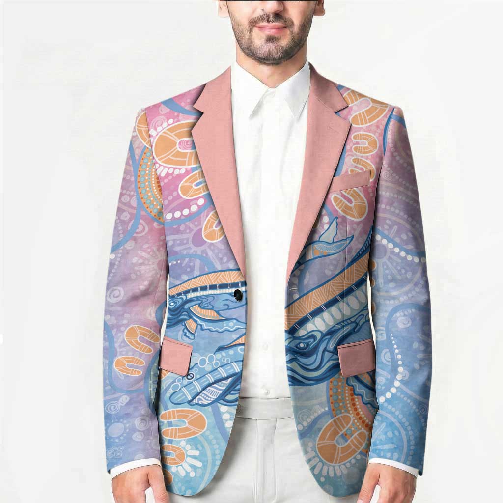 Aussie NAIDOC Week Pastel Blazer Dreaming Whales