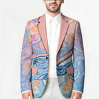 Aussie NAIDOC Week Pastel Blazer Dreaming Whales