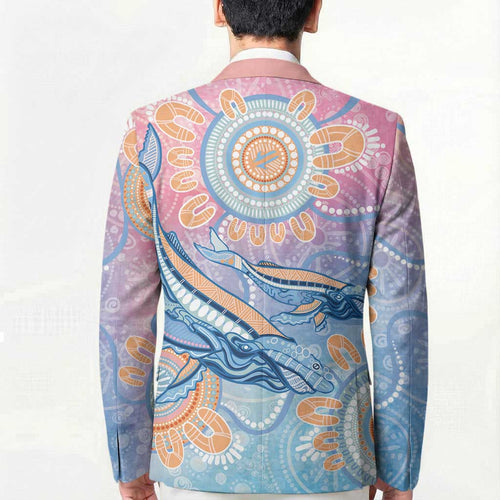 Aussie NAIDOC Week Pastel Blazer Dreaming Whales