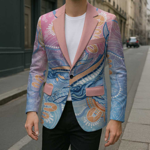 Aussie NAIDOC Week Pastel Blazer Dreaming Whales