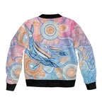Aussie NAIDOC Week Pastel Bomber Jacket Dreaming Whales