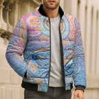 Aussie NAIDOC Week Pastel Bomber Puffer Jacket Dreaming Whales